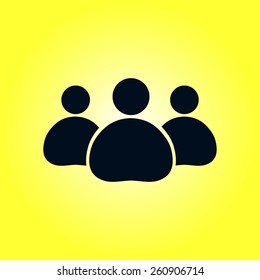 Team work  icon. Office workers and business team.