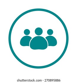 Team work  icon. Office workers and business team.
