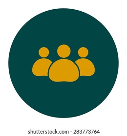 Team work  icon. Office workers and business team.