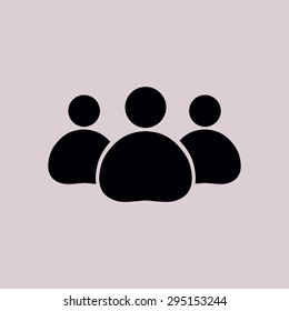 Team work  icon. Office workers and business team.