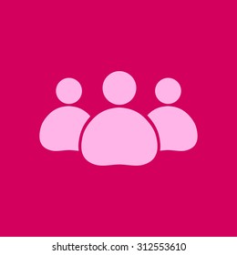 Team work  icon. Office workers and business team.