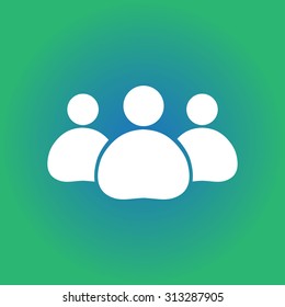 Team work  icon. Office workers and business team.