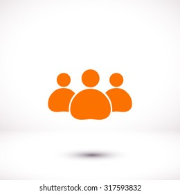 Team work  icon. Office workers and business team.