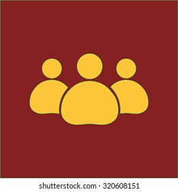 Team work  icon. Office workers and business team.