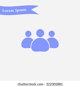 Team work  icon. Office workers and business team.