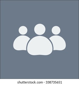 Team work  icon. Office workers and business team.
