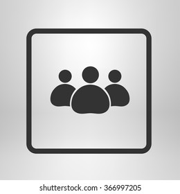 Team work  icon. Office workers and business team.
