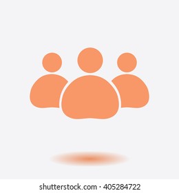 Team work  icon. Office workers and business team.