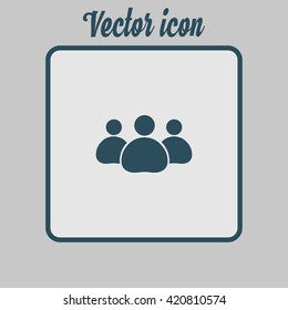 Team work  icon. Office workers and business team.