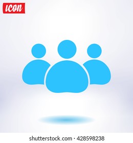 Team work  icon. Office workers and business team.