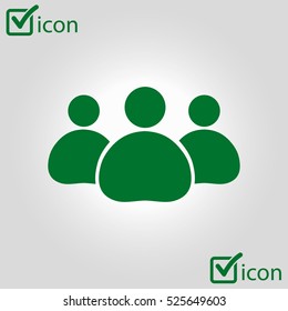 Team work  icon. Office workers and business team.