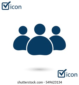 Team work  icon. Office workers and business team.