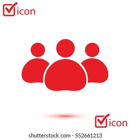 Team work  icon. Office workers and business team.