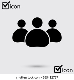 Team work  icon. Office workers and business team.