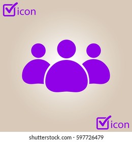 Team work  icon. Office workers and business team.