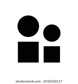 Icono de trabajo de Equipo o diseño de Vector negro de símbolos.