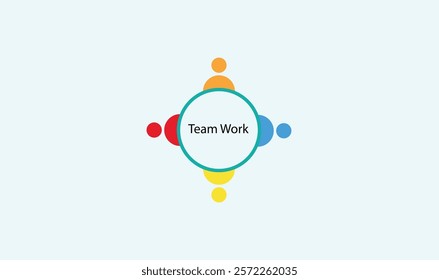 Team work icon vector illustration for use.
