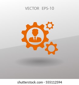 Team work icon. vector illustration
