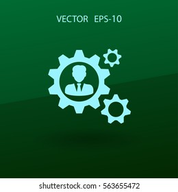 Team Work Icon. Vektorgrafik