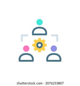 TEAM WORK icon in vector. Logotype