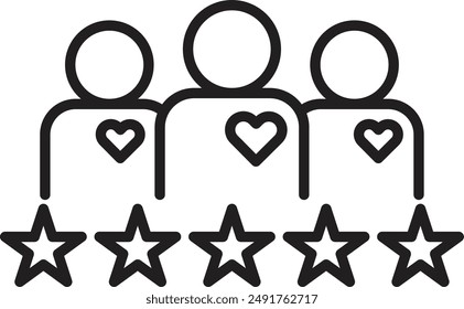 icono de trabajo en equipo Vector personas firmar
