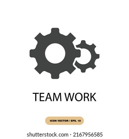 team work icons  symbol vector elements for infographic web