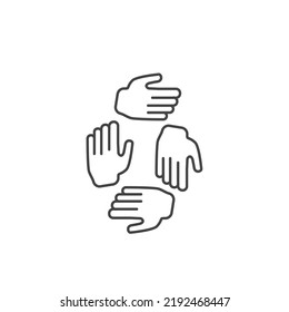 Team work icons  symbol vector elements for infographic web