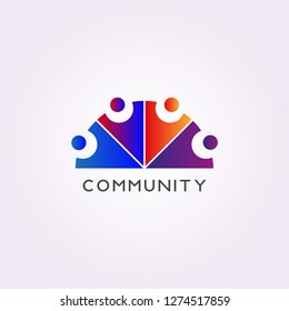 Team work icons template, vector logo for business corporate, elements, illustration