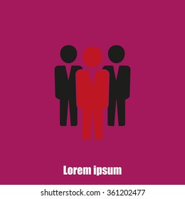 Team work icon.Vector illustration. Flat design.