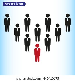 Team work icon.Vector illustration. Flat design.
