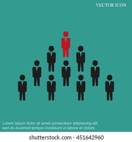 Team work icon.Vector illustration. Flat design.

