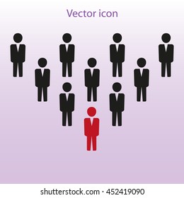 Team work icon.Vector illustration. Flat design.
