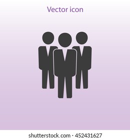 Team work icon.Vector illustration. Flat design.
