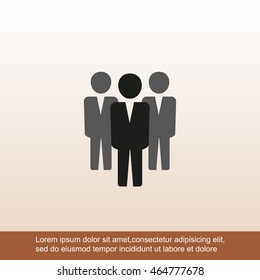 Team work icon.Vector illustration. Flat design.