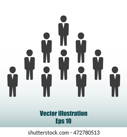 Team work icon.Vector illustration. Flat design.