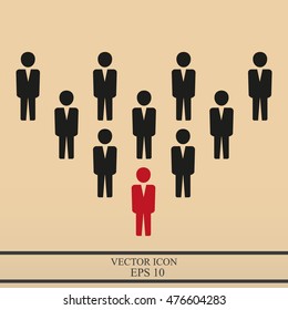 Team work icon.Vector illustration. Flat design.