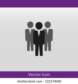 Team work icon.Vector illustration. Flat design.