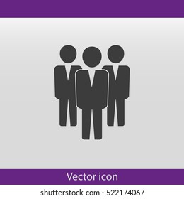 Team work icon.Vector illustration. Flat design.