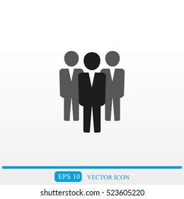 Team work icon.Vector illustration. Flat design.