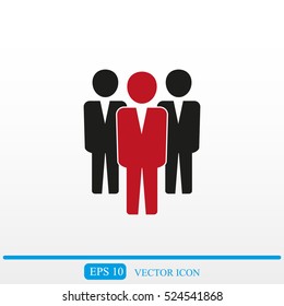 Team work icon.Vector illustration. Flat design.