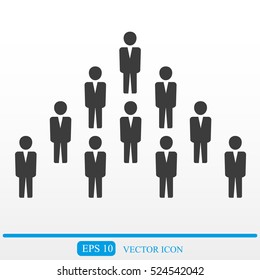 Team work icon.Vector illustration. Flat design.