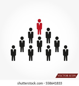 Team work icon.Vector illustration. Flat design.