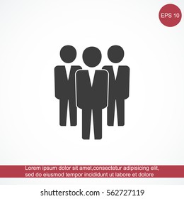 Team work icon.Vector illustration. Flat design.