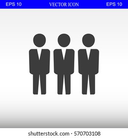 Team work icon.Vector illustration. Flat design.