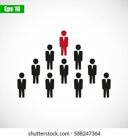 Team work icon.Vector illustration. Flat design.