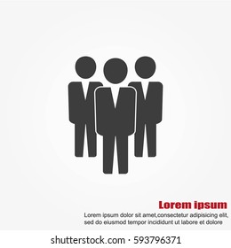 Team work icon.Vector illustration. Flat design.