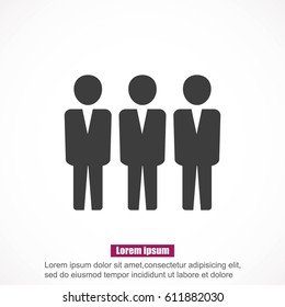 Team work icon.Vector illustration. Flat design.