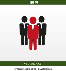 Team work icon.Vector illustration. Flat design.