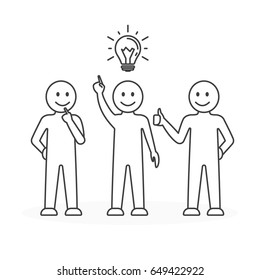 Team, work, idea.