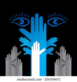team work idea vision concept vector